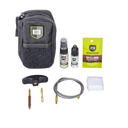 Breakthrough Clean Technologies Compact Pull Through COP Gun Cleaning Kit, .243 Caliber & 6mm, Multi-Color BT-COP-243/6R-BLK